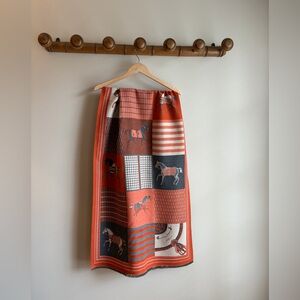 NEW Horse Pattern Long Scarf Pashmina